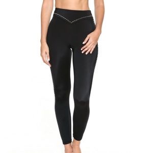 Adam Selman Sport Black Studded Legging